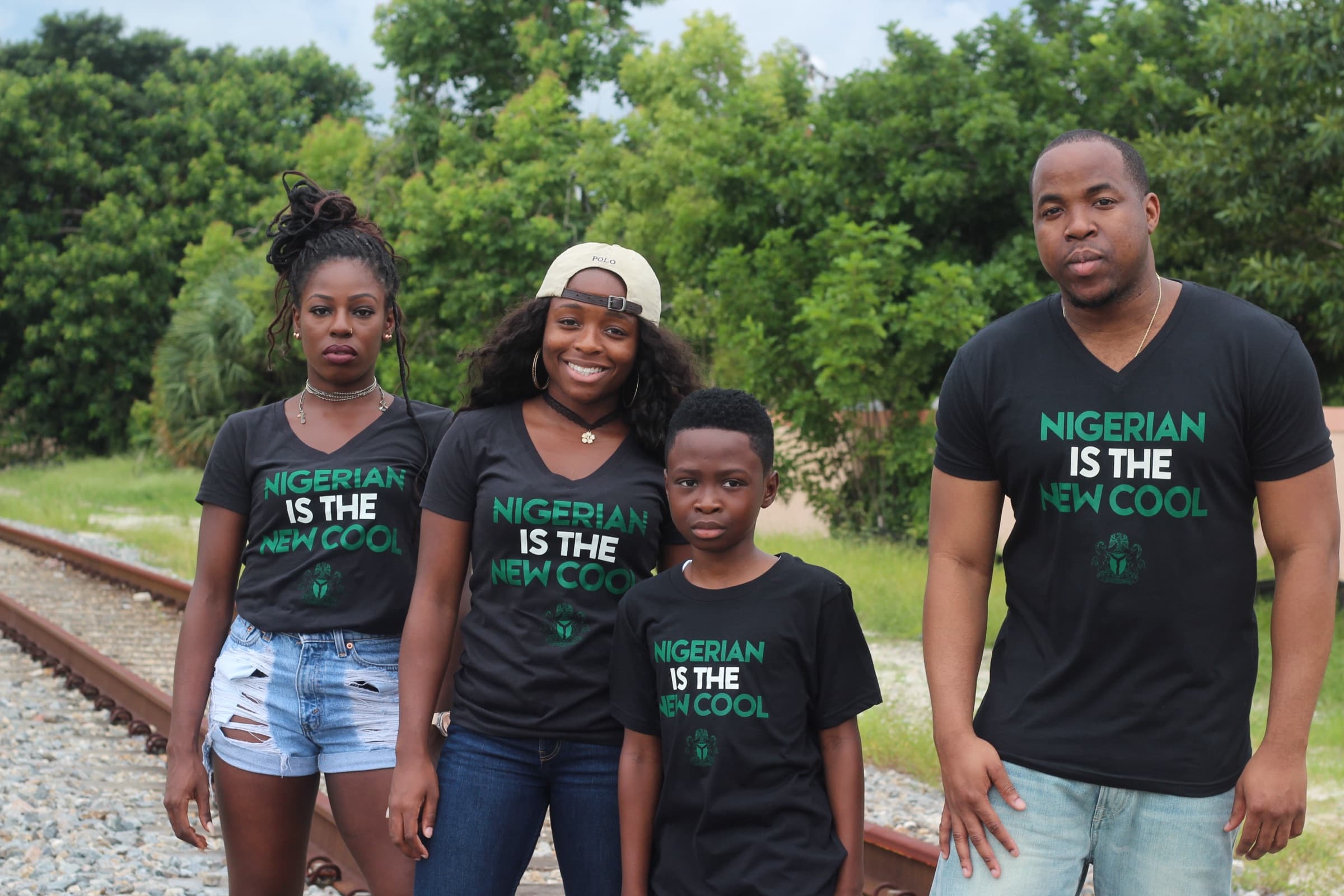 Adults and a child together in an early NITNC community campaign
